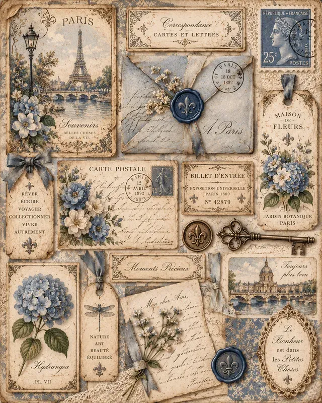 Vintage Victorian Ephemera Generator