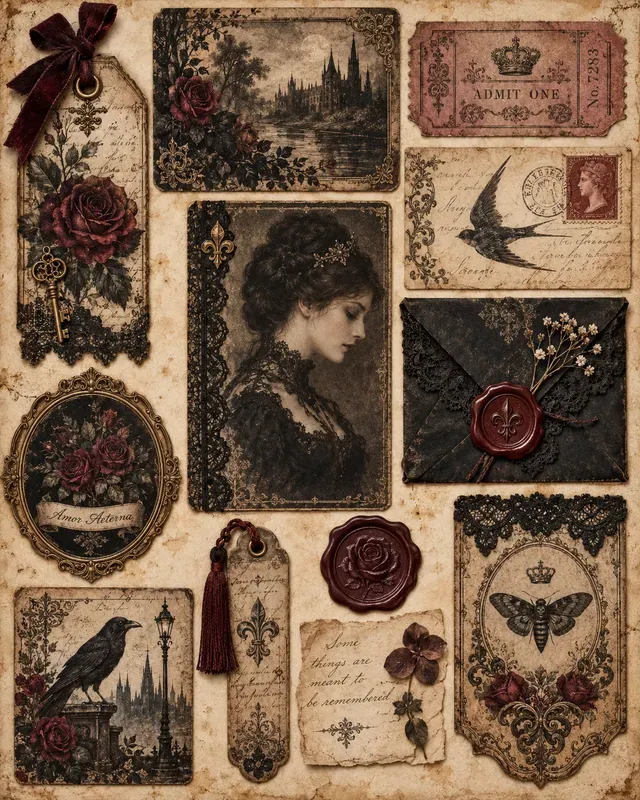 Vintage Victorian Ephemera Generator