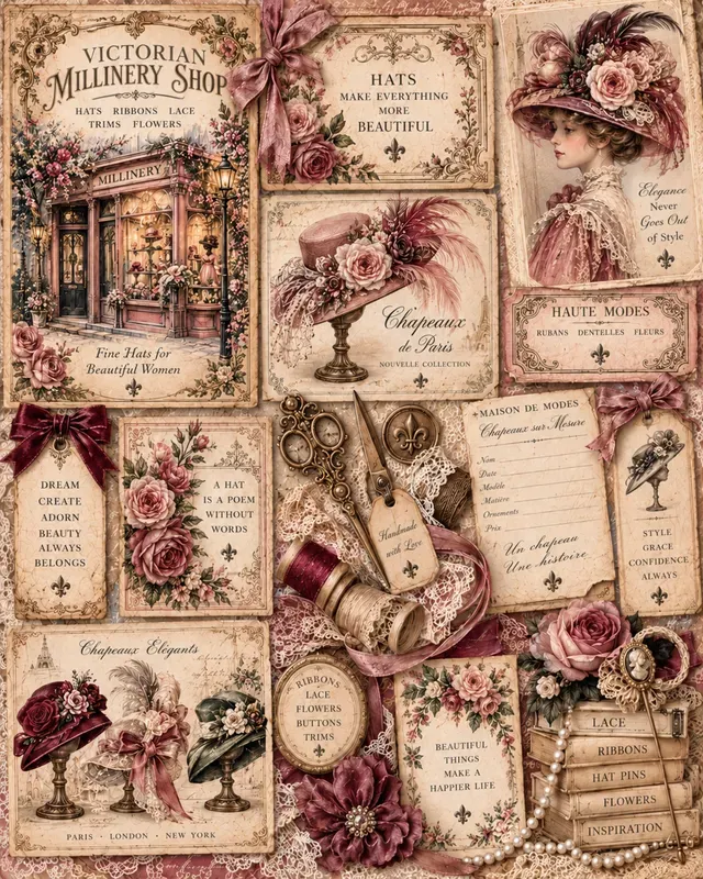 Vintage Victorian Ephemera Generator