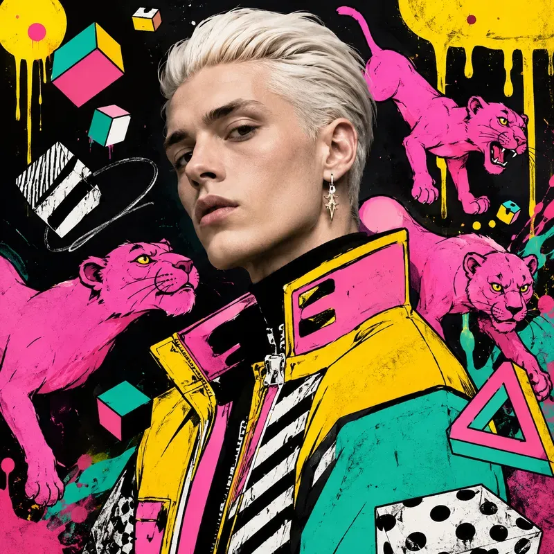 Mixed Media Pop Art Portraits