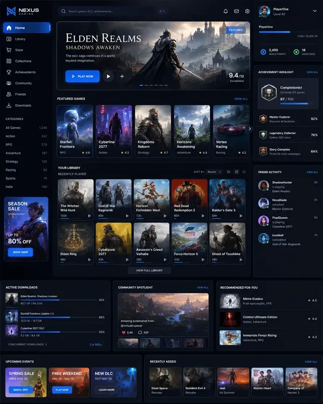 Game Library Dashboard Generator