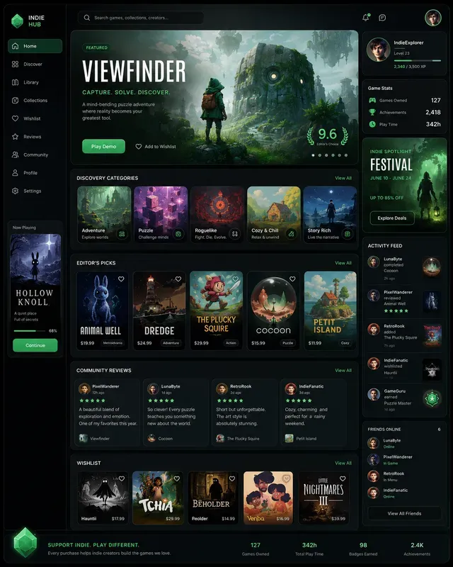 Game Library Dashboard Generator