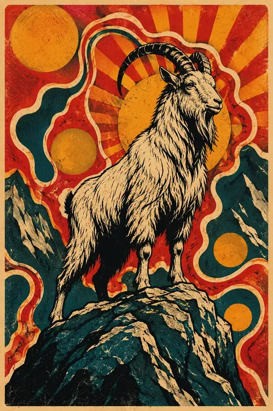 Psychedelic Retro Creature Prints
