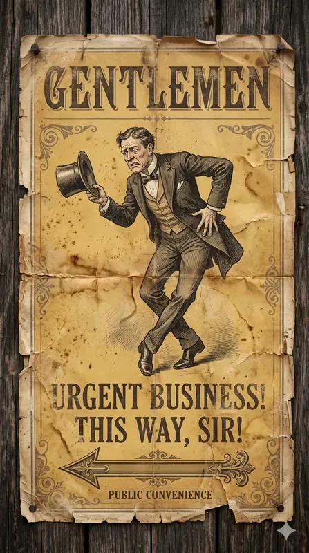 Victorian Toilet Directional Parodies