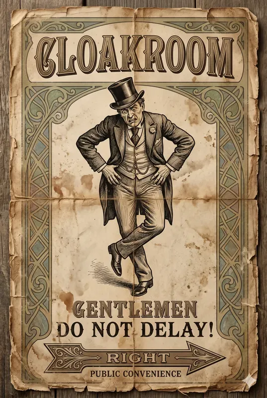 Victorian Toilet Directional Parodies