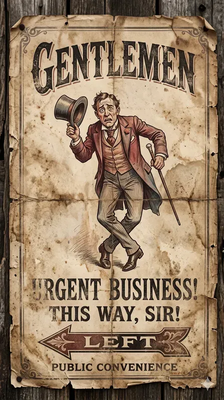 Victorian Toilet Directional Parodies