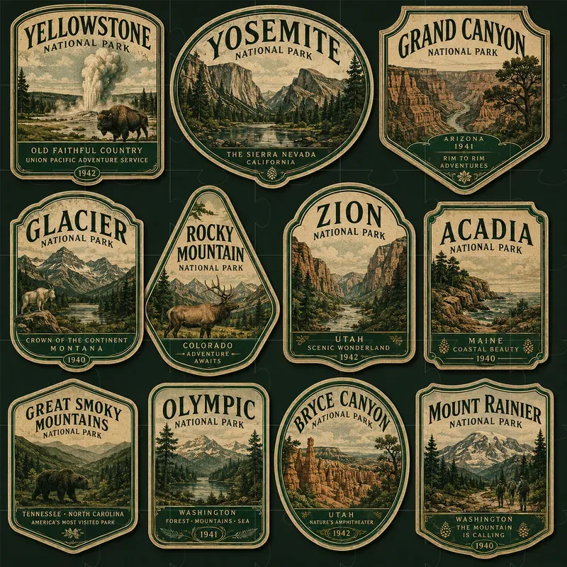 Vintage Luggage Labels
