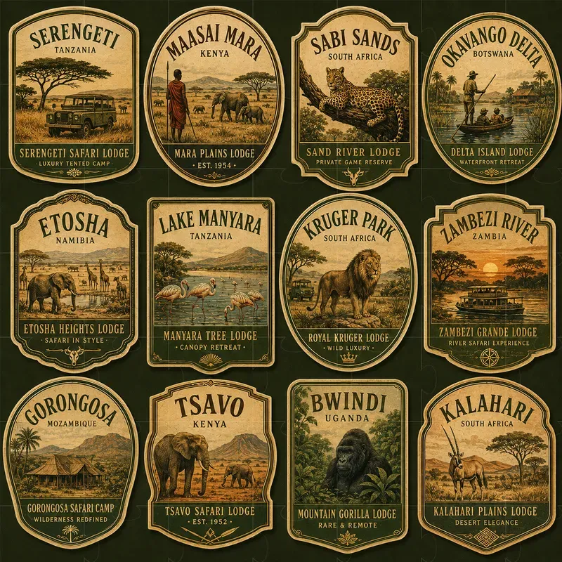 Vintage Luggage Labels