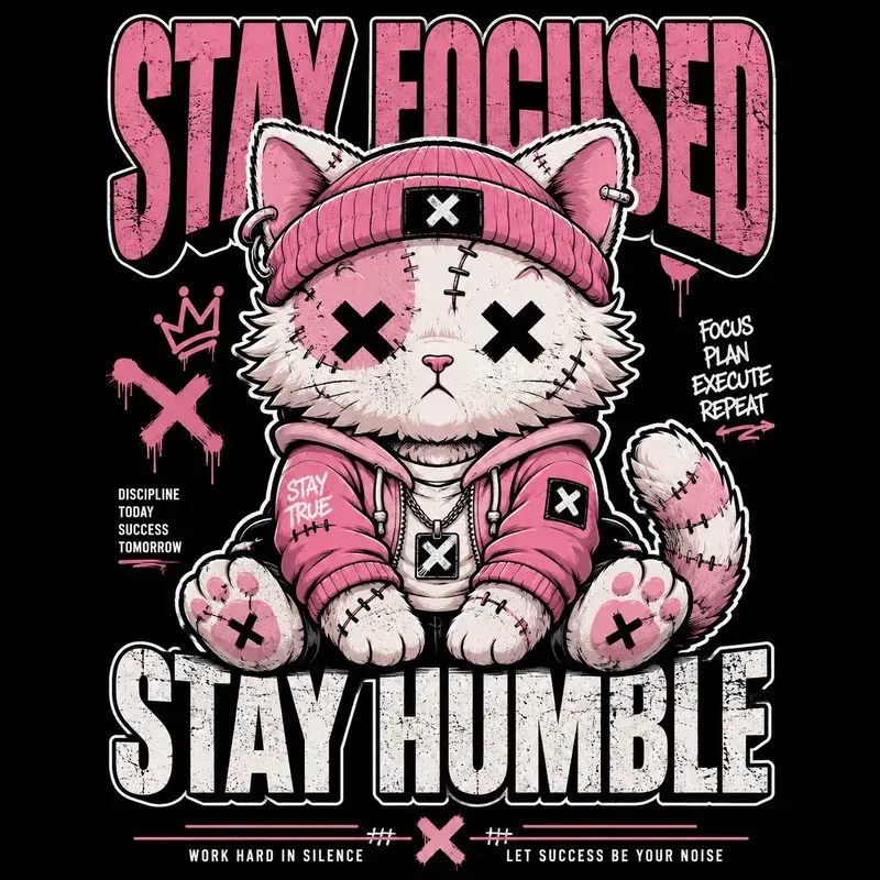 Stay Focused Stay Humble Mascots