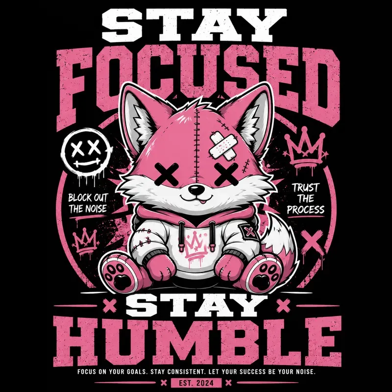 Stay Focused Stay Humble Mascots