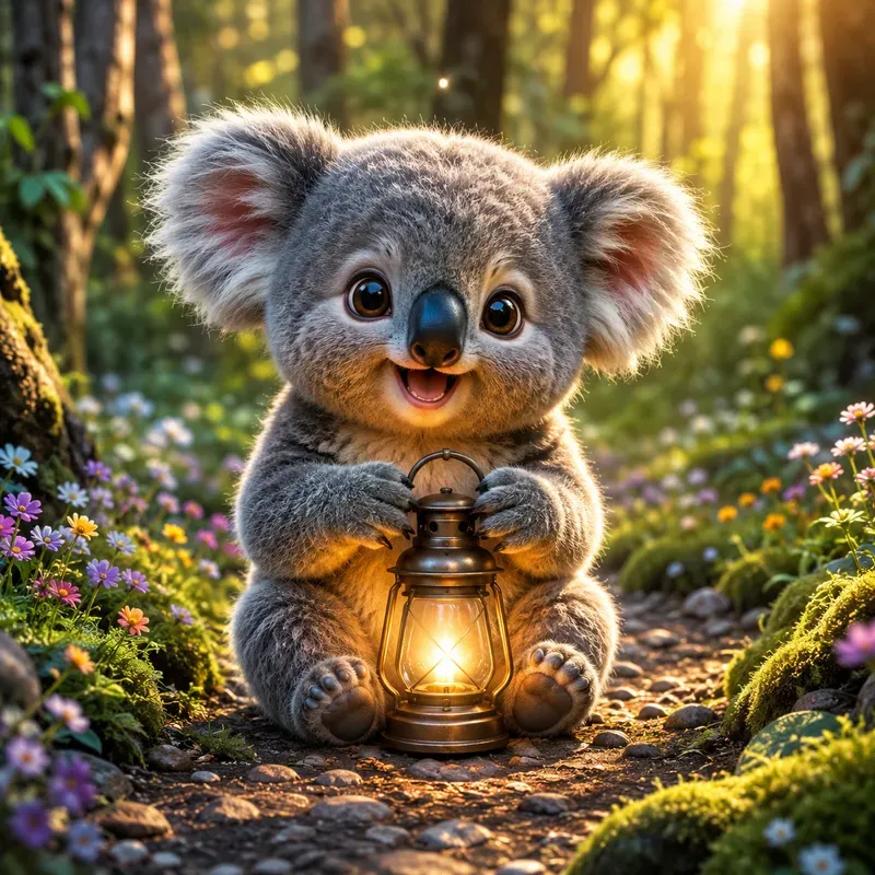 Whimsical Baby Animal Portraits Ultra