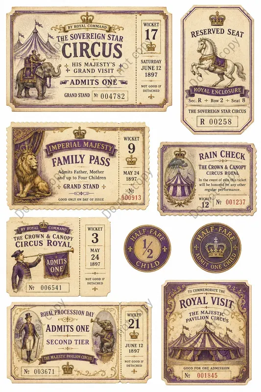 Circus Ticket Booth Ephemera