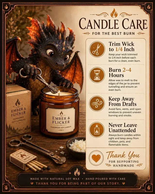 Cute Fantasy Product Care Cards