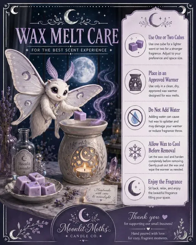 Cute Fantasy Product Care Cards