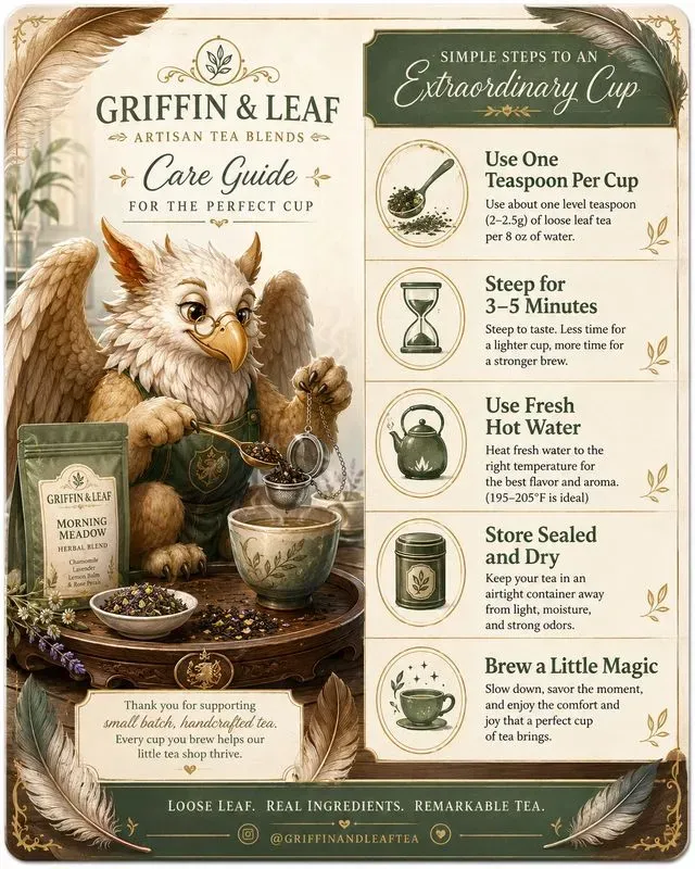 Cute Fantasy Product Care Cards