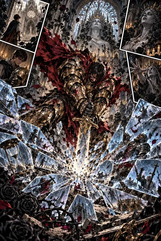 Explosive Comic Book Splash Art
