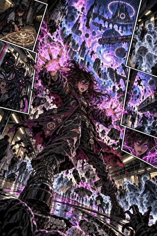 Explosive Comic Book Splash Art