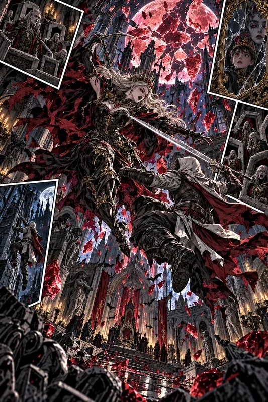 Explosive Comic Book Splash Art