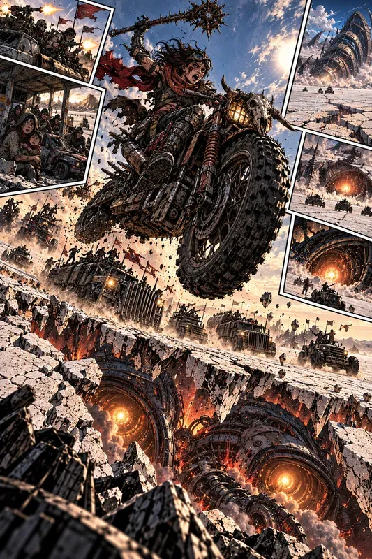 Explosive Comic Book Splash Art
