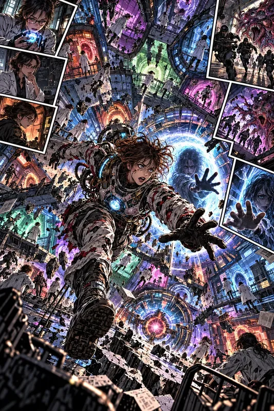 Explosive Comic Book Splash Art