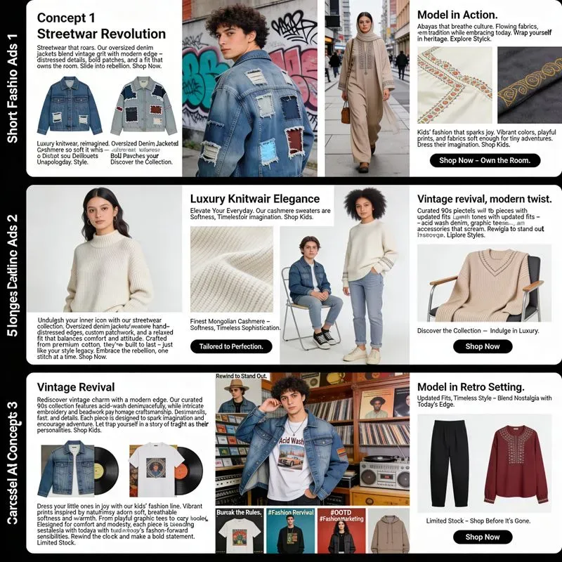 Fashion Store Content Ads