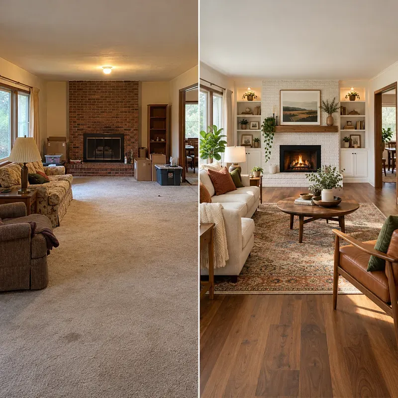 Fixerupper Renovation Split Photos