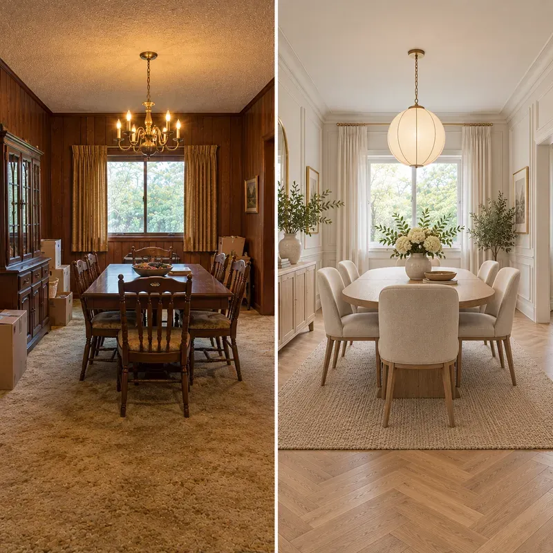 Fixerupper Renovation Split Photos