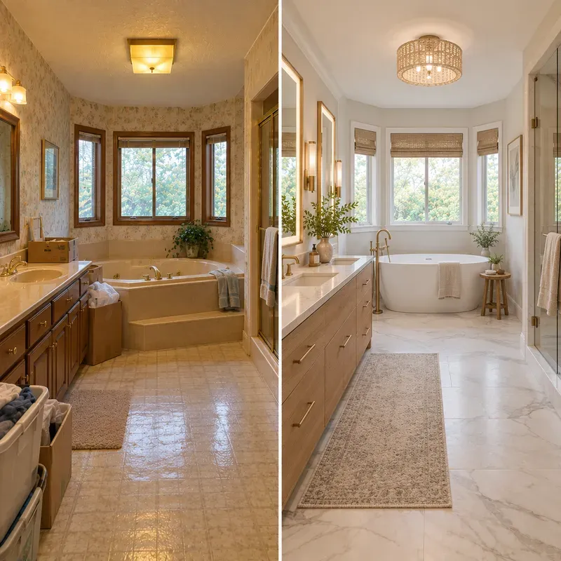 Fixerupper Renovation Split Photos