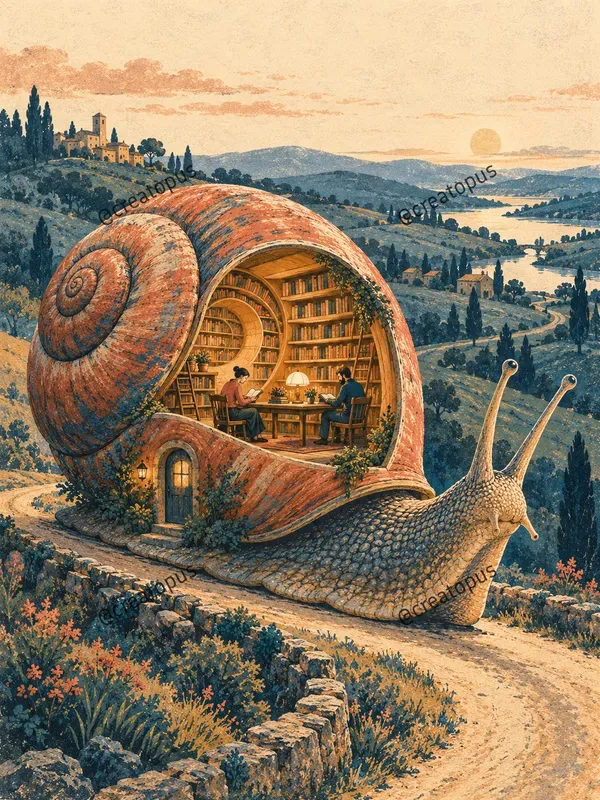Surreal Bookish Dreamscape Art Prints