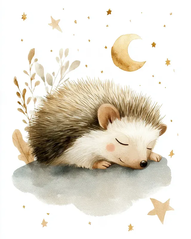 Cosmic Woodland Animal Nursery Art
