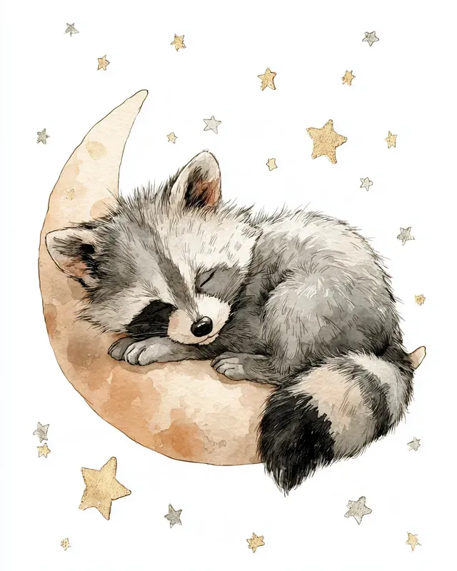 Cosmic Woodland Animal Nursery Art
