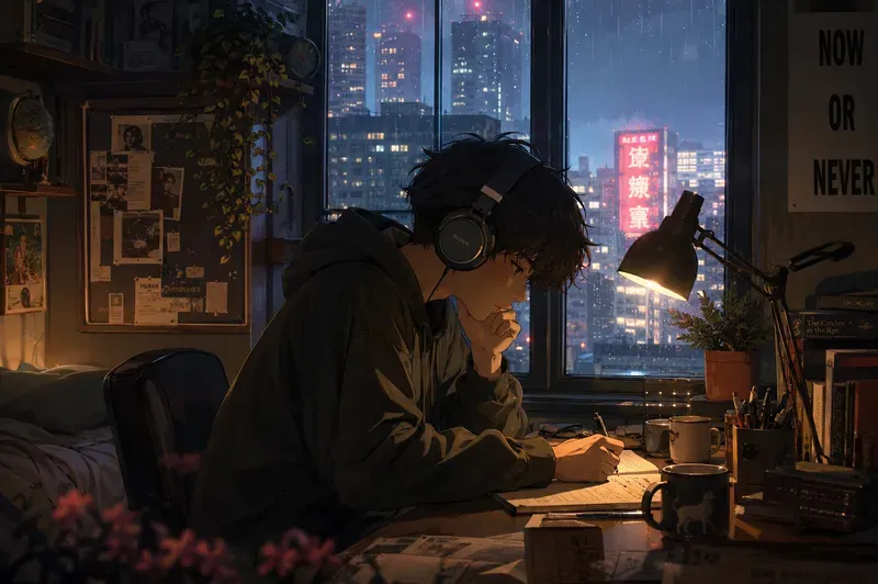 Cozy Lofi Anime Room Scenes