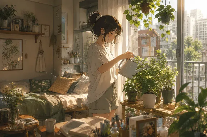 Cozy Lofi Anime Room Scenes