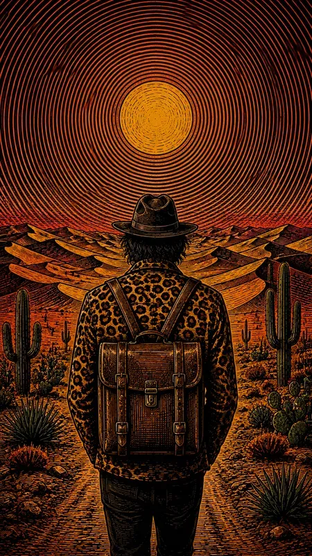 Vibrant Linocut Poster Graphic Creators