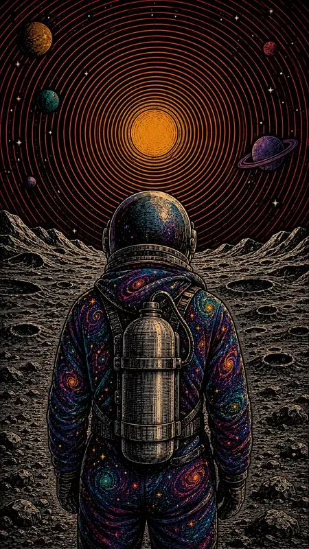 Vibrant Linocut Poster Graphic Creators