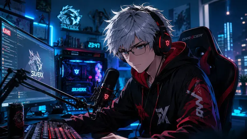Anime Gamer Streamer Setups