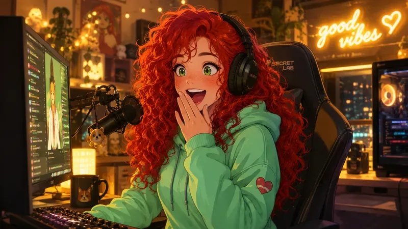 Anime Gamer Streamer Setups