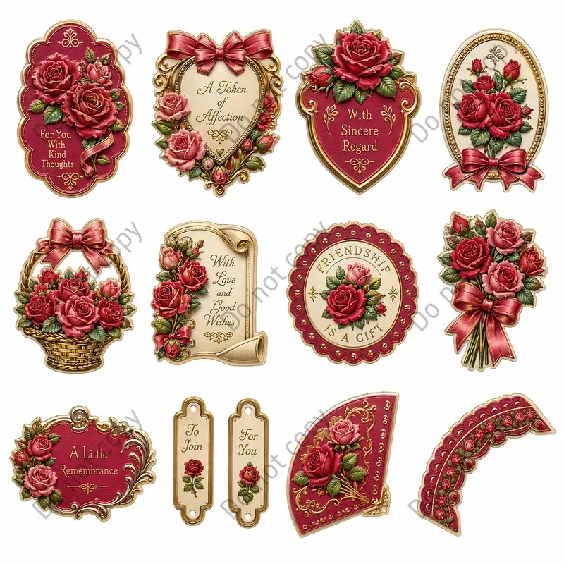 Die Cut Scrap Relief Sheets