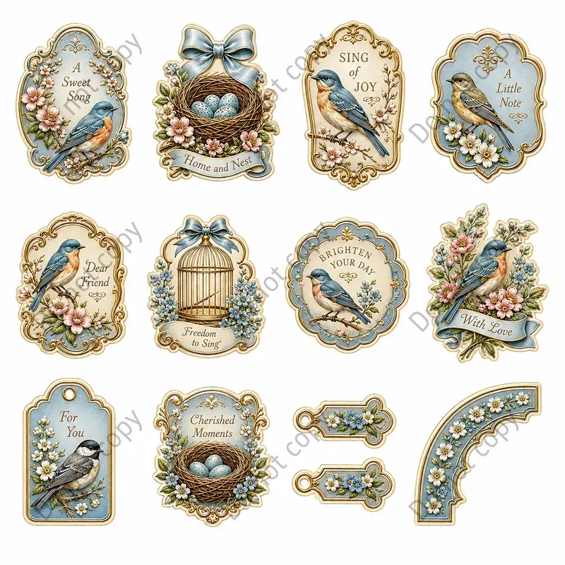 Die Cut Scrap Relief Sheets