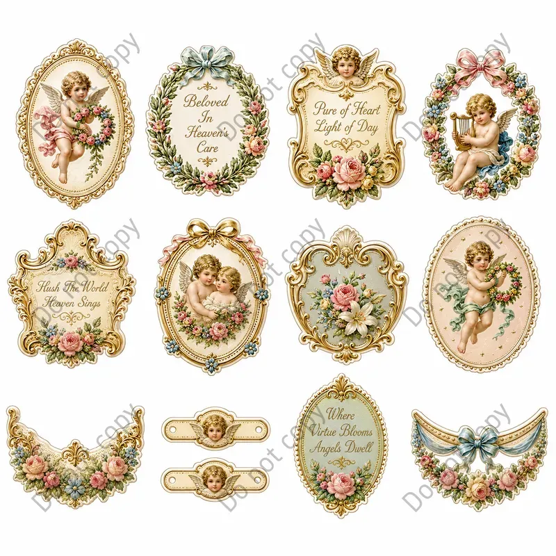 Die Cut Scrap Relief Sheets