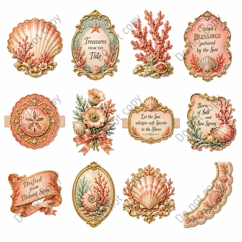 Die Cut Scrap Relief Sheets