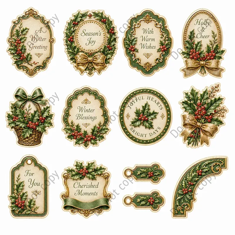 Die Cut Scrap Relief Sheets