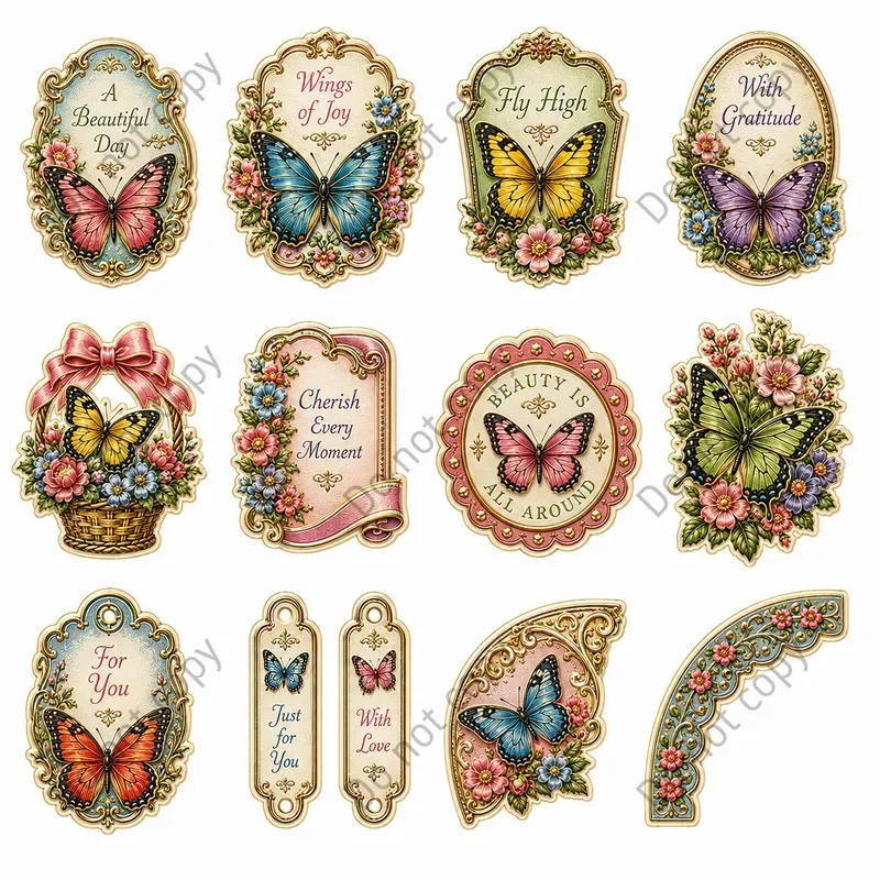 Die Cut Scrap Relief Sheets