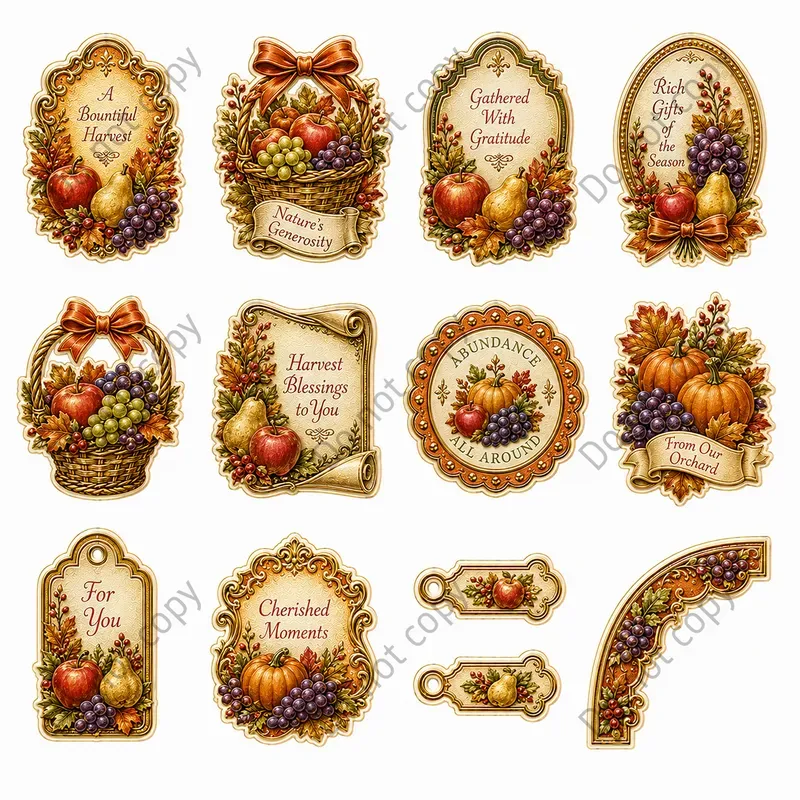 Die Cut Scrap Relief Sheets