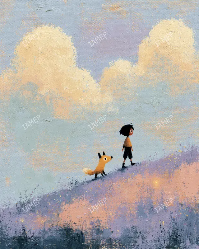 Gouache Brushstroked Storybook Paintings