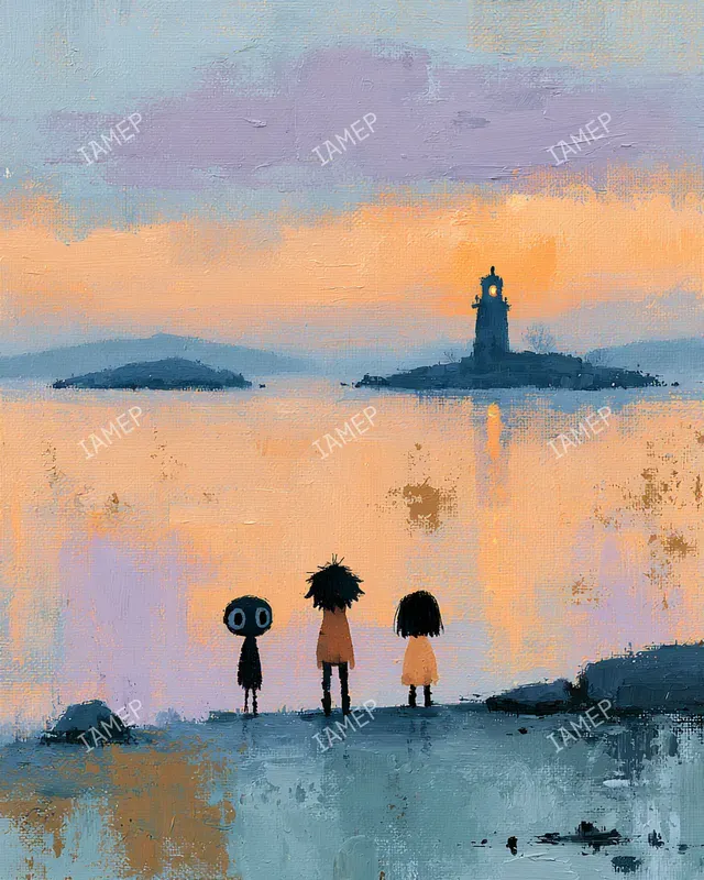 Gouache Brushstroked Storybook Paintings