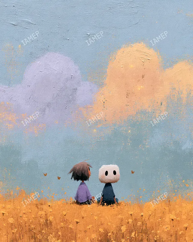 Gouache Brushstroked Storybook Paintings