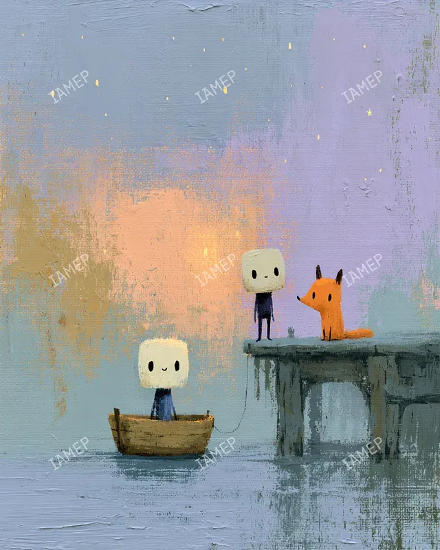 Gouache Brushstroked Storybook Paintings