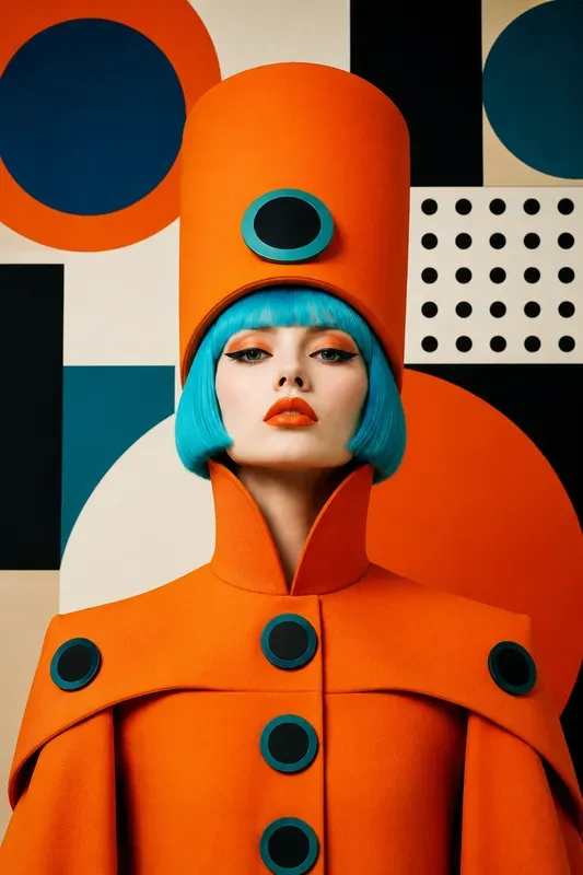 Retro Geometric Couture