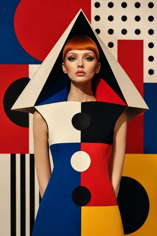 Retro Geometric Couture